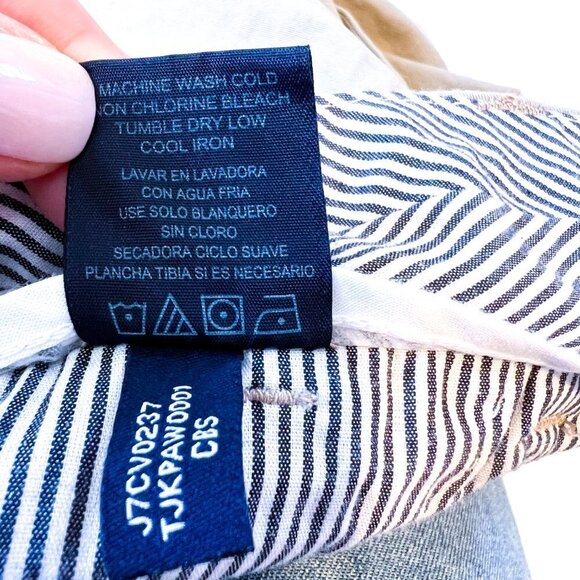 tommy hilfiger women's 7" chino khaki shorts Size 8 - Picture 7 of 12